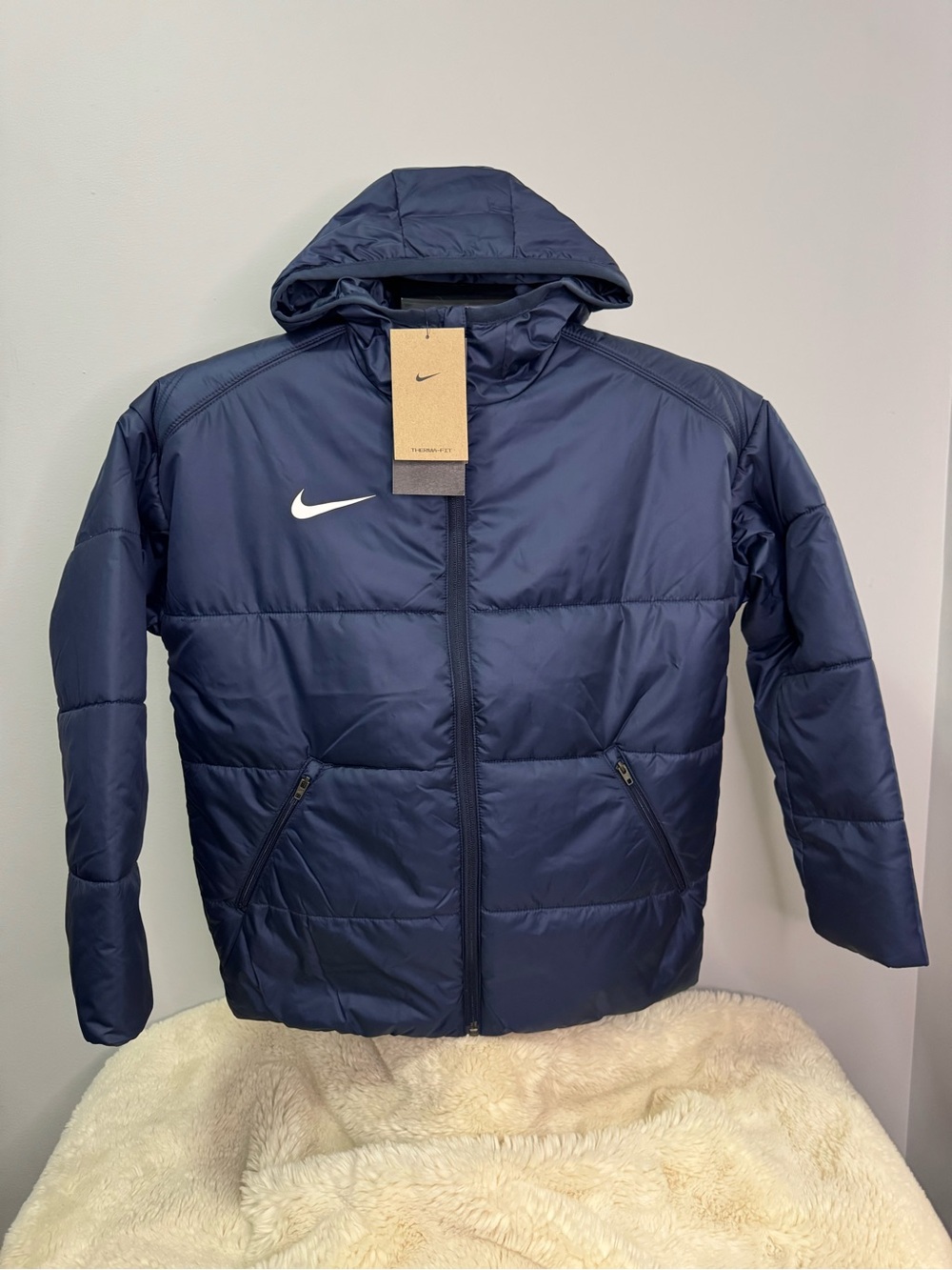New Nike Navy Puffer Jacket